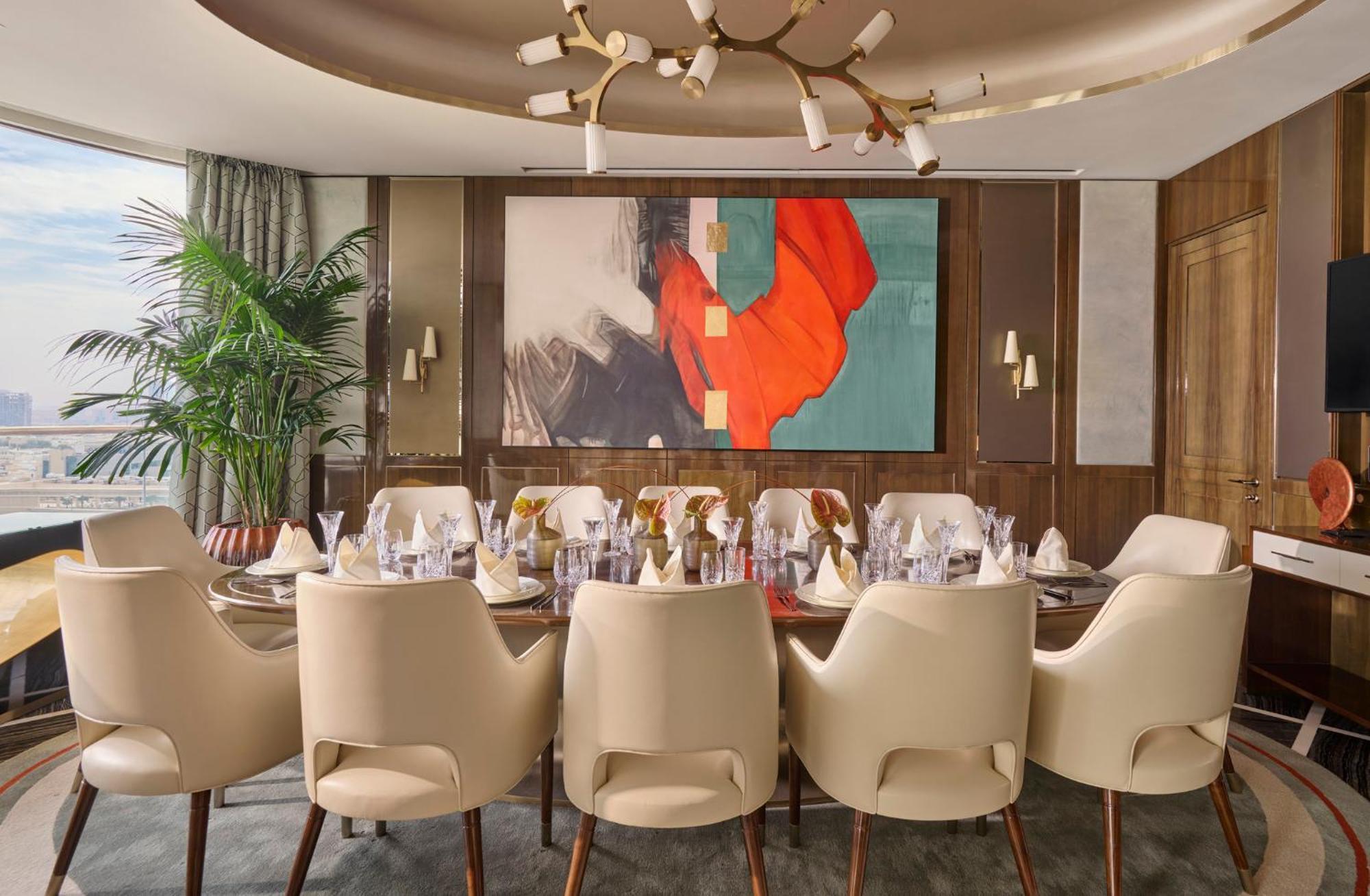 Mandarin Oriental Al Faisaliah, Rijád Kültér fotó Dining room